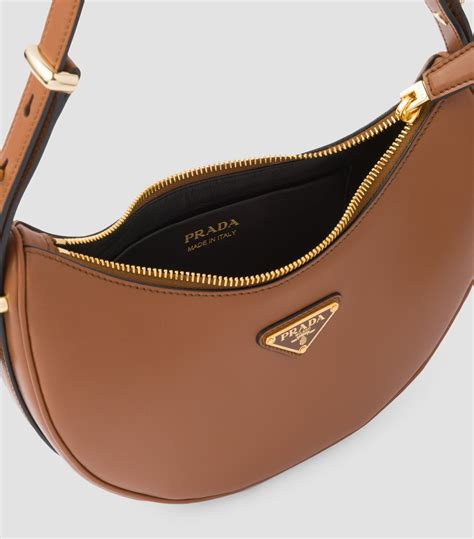 prada brown and black bag|prada leather shoulder bag.